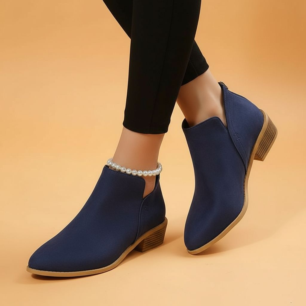 Women's Wedge Heel Pointed Toe Ankle Boots – Sutton James