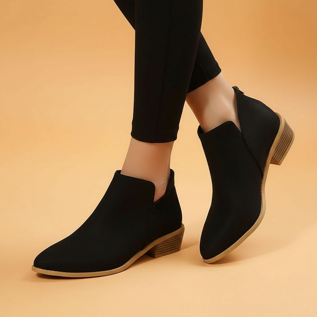 Women's Wedge Heel Pointed Toe Ankle Boots – Sutton James