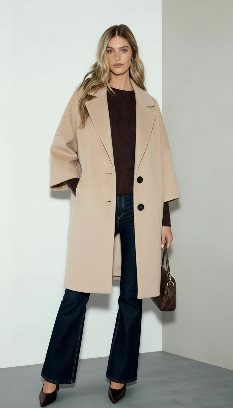 Women's Oversized Cocoon Coat – Sutton James