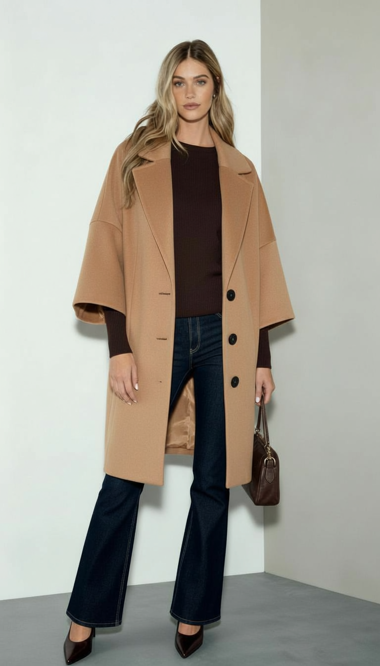 Women's Oversized Cocoon Coat – Sutton James