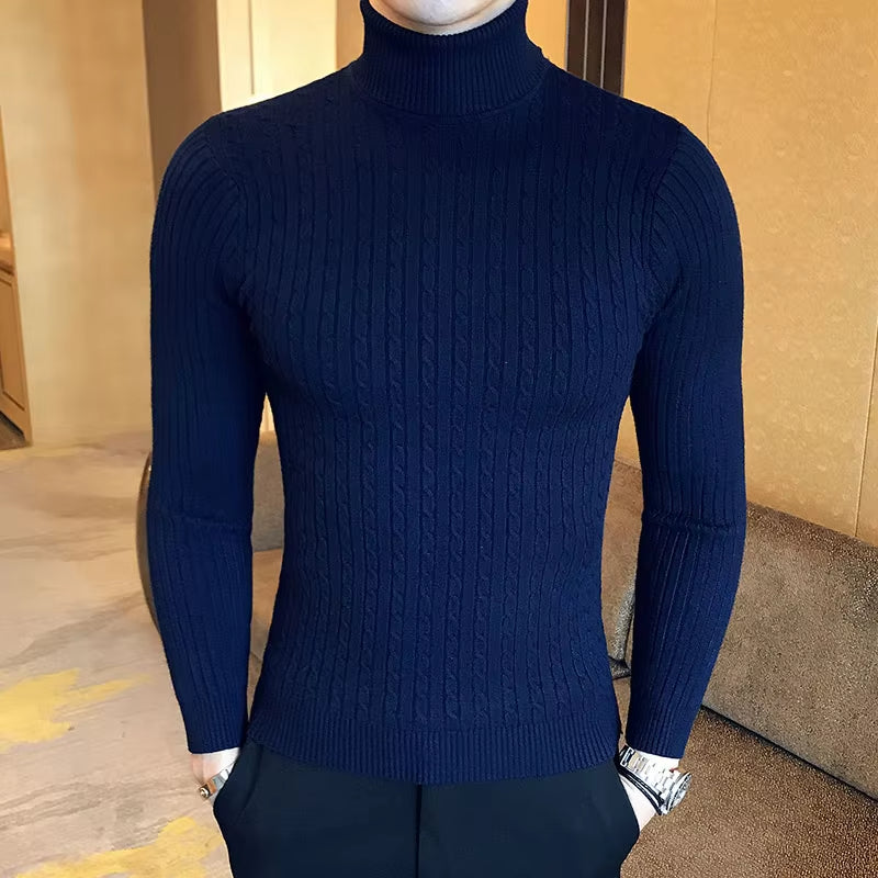 Men's Long Sleeve Turtleneck Jumper Sutton James