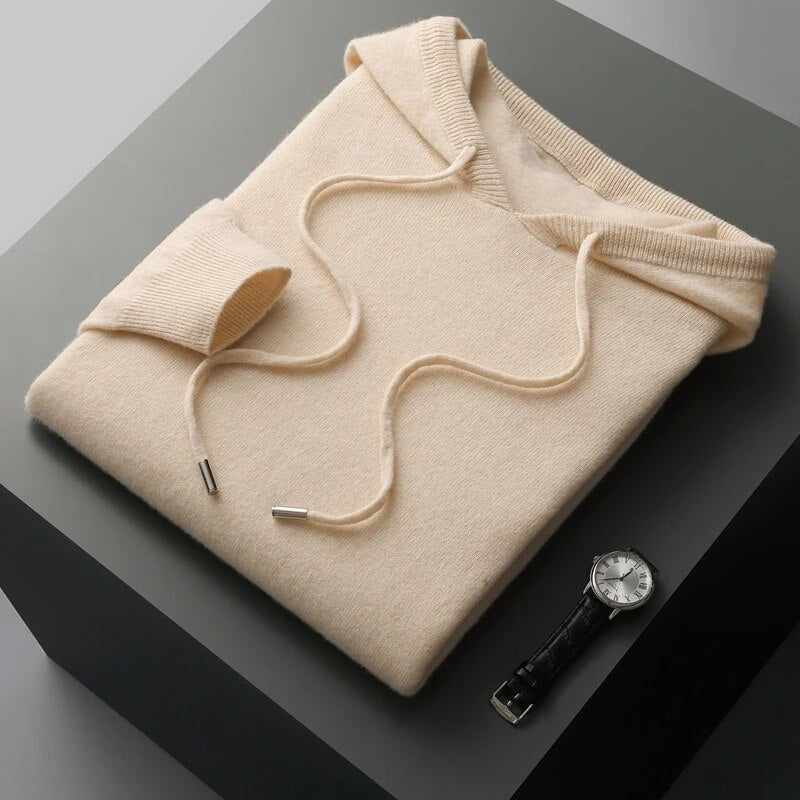 Men's Drawstring Knit Hoodie Sweater – Sutton James Sutton James