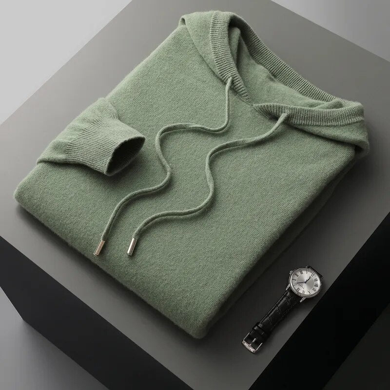 Men's Drawstring Knit Hoodie Sweater – Sutton James Sutton James
