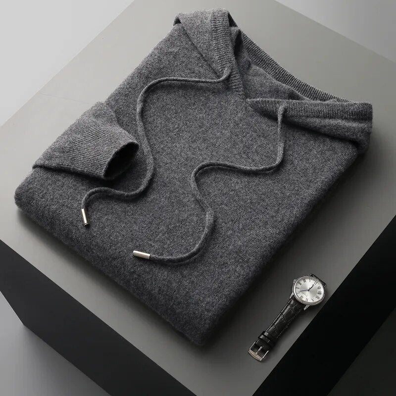 Men's Drawstring Knit Hoodie Sweater – Sutton James Sutton James
