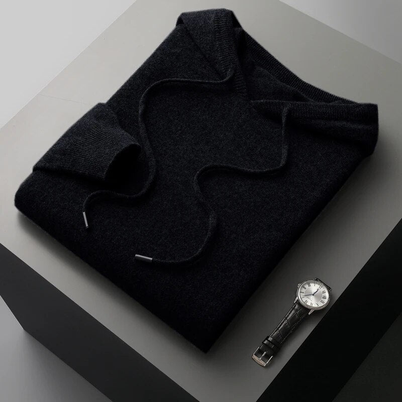 Men's Drawstring Knit Hoodie Sweater – Sutton James Sutton James