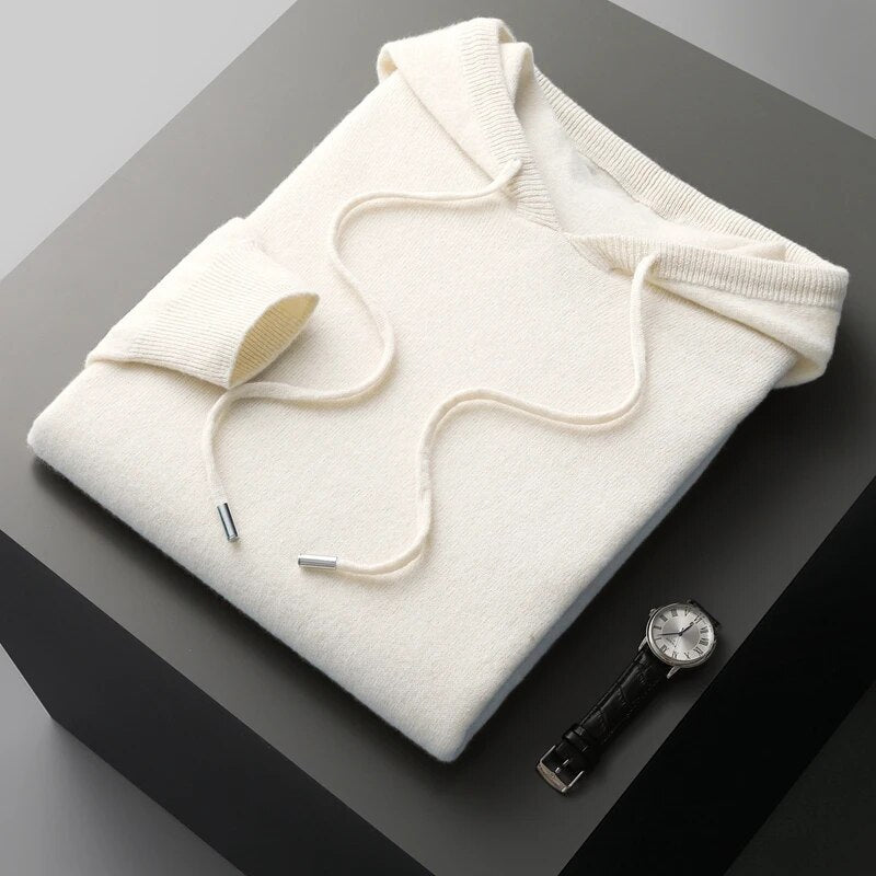 Men's Drawstring Knit Hoodie Sweater – Sutton James Sutton James