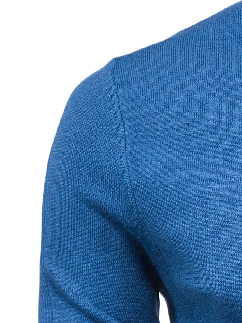 Men’s Turtleneck Sweater - Slim Fit - Soft Knit - Long Sleeve Smart Casual Wear Sutton James