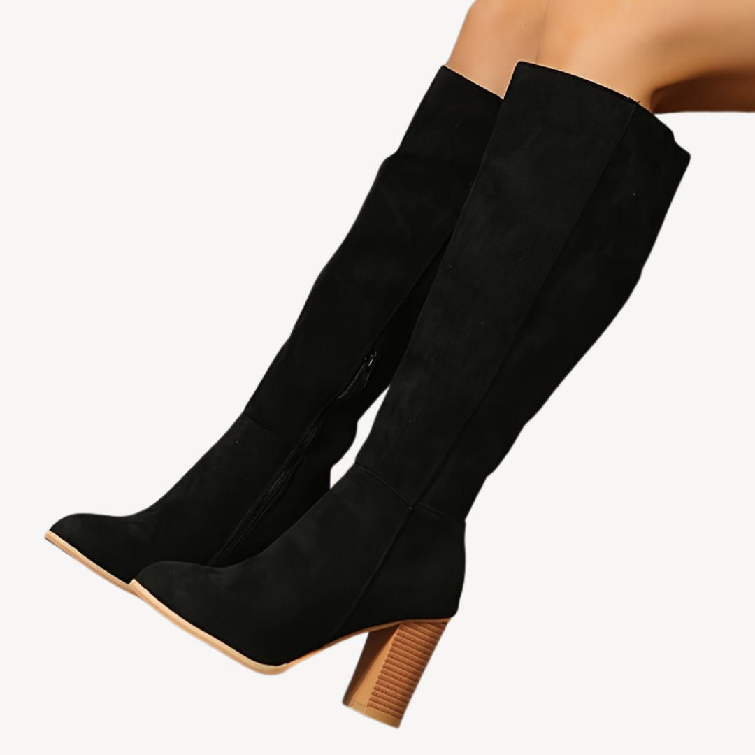 Orthopedic High Heeled Knee-High Boots Sutton James