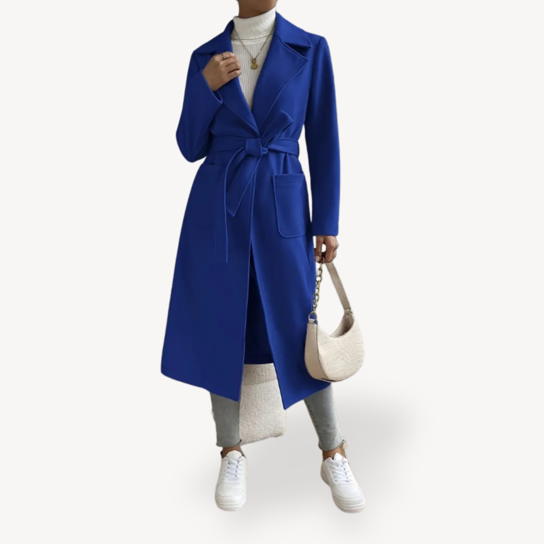 Women's Long Open Coat with Pockets Sutton James