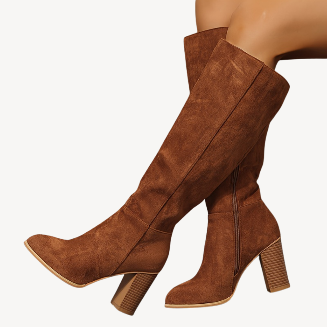 Orthopedic High Heeled Knee-High Boots Sutton James