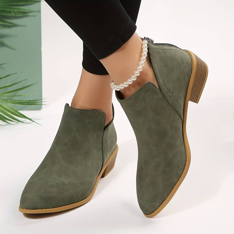 Women's Wedge Heel Pointed Toe Ankle Boots – Sutton James Sutton James