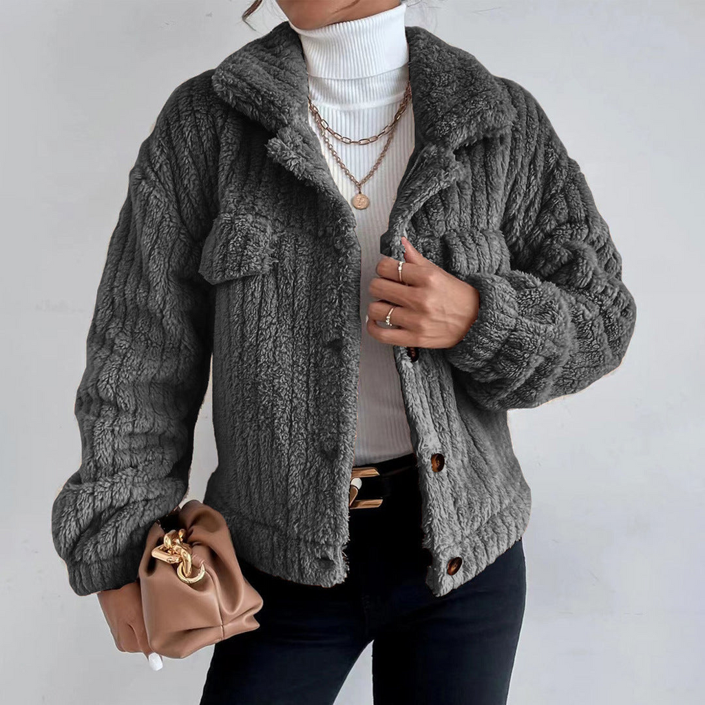 Women's Button-Down Sherpa Jacket – Sutton James Sutton James