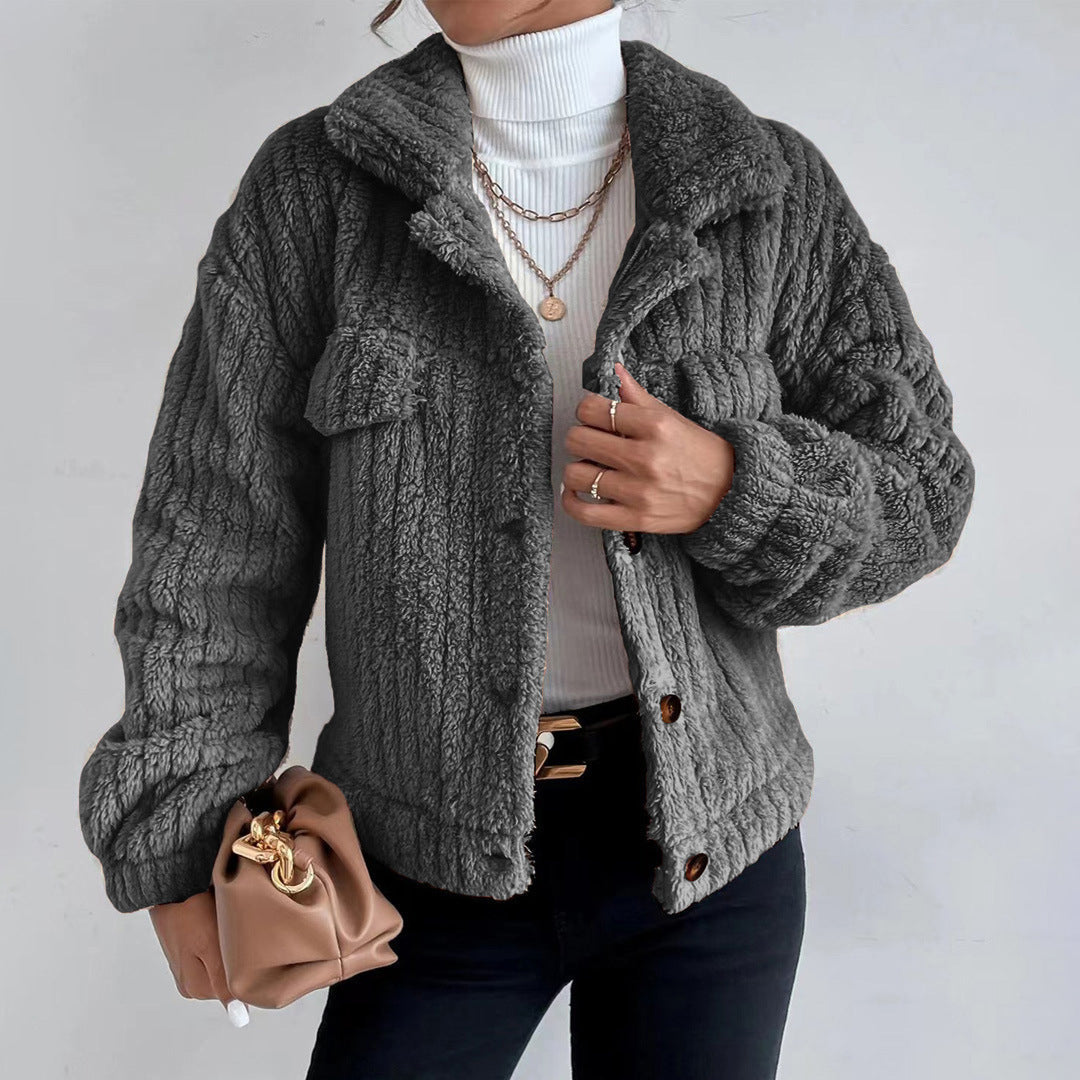 Women's Button-Down Sherpa Jacket – Sutton James Sutton James