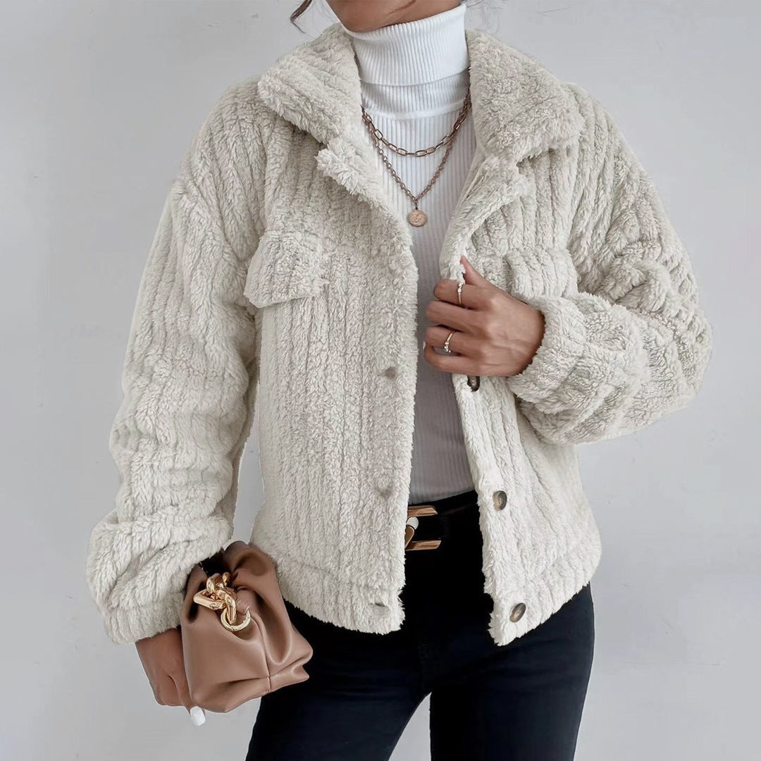 Women's Button-Down Sherpa Jacket – Sutton James Sutton James