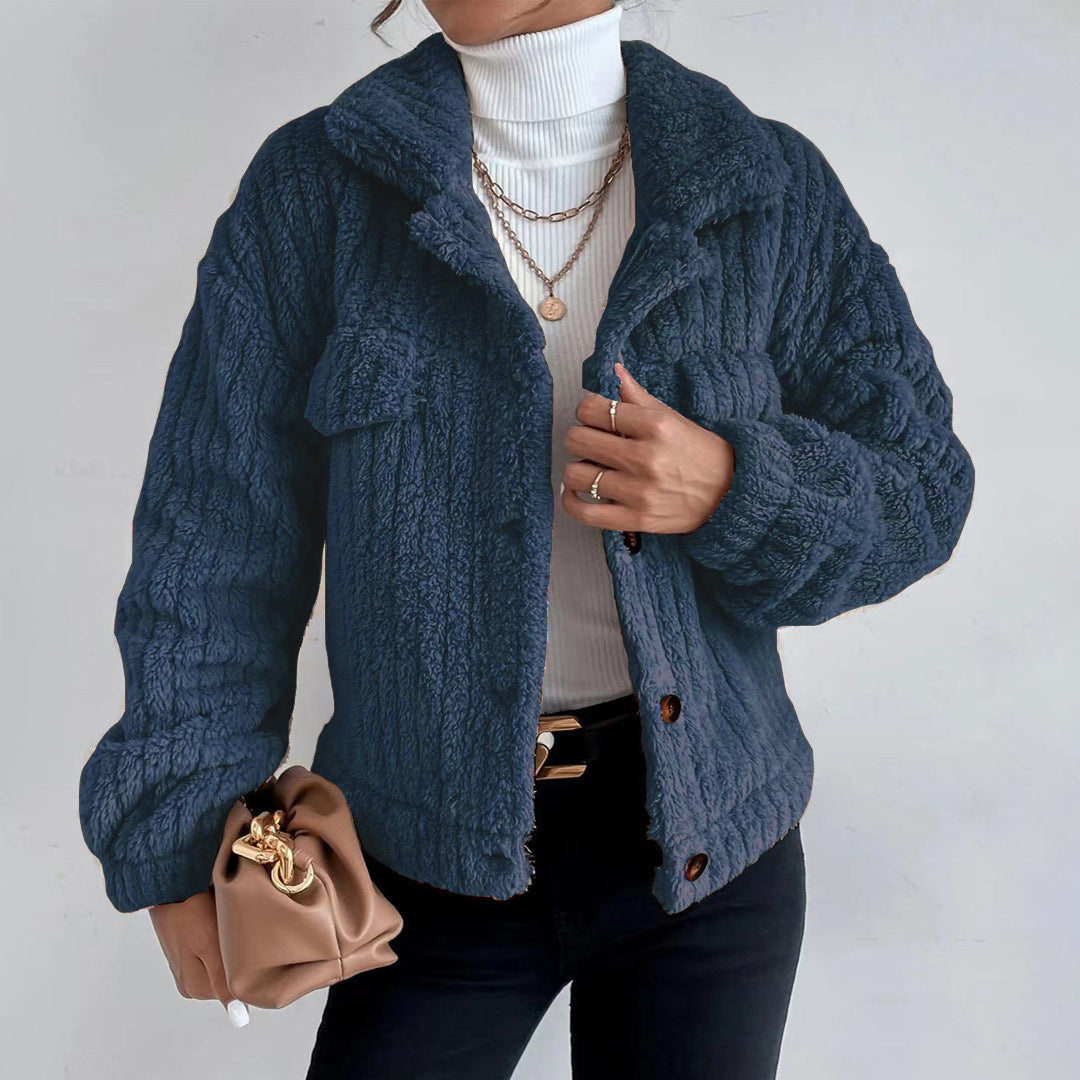 Women's Button-Down Sherpa Jacket – Sutton James Sutton James