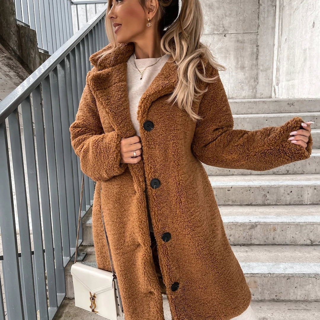 Women's Oversized Long Teddy Coat – Sutton James Sutton James