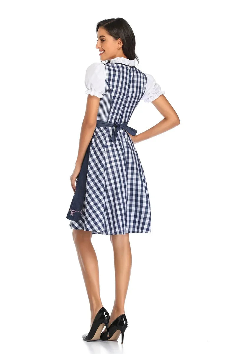 Women's Oktoberfest Dress - Blue - Oktoberfest Dirndl Outfit Sutton James
