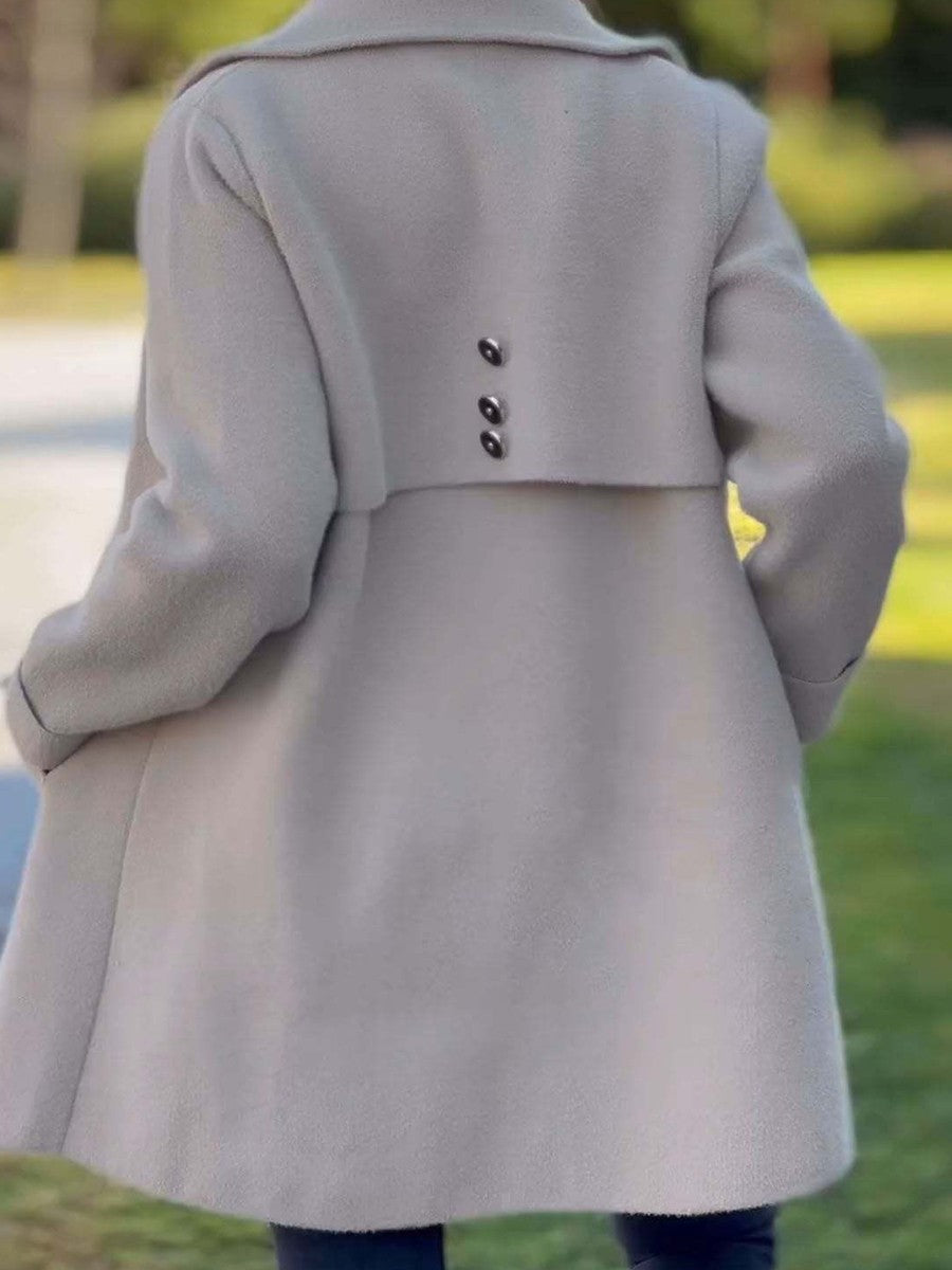 Women's Single-Breasted Knee Length Coat – Sutton James Sutton James