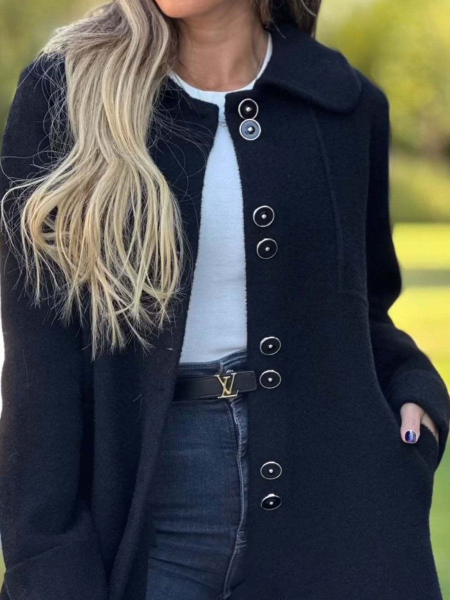 Women's Single-Breasted Knee Length Coat – Sutton James Sutton James