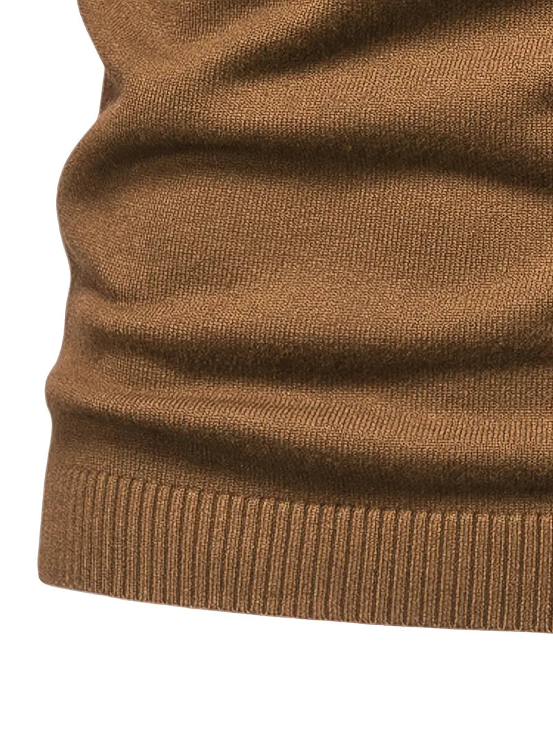Men’s Turtleneck Sweater - Slim Fit - Soft Knit - Long Sleeve Smart Casual Wear Sutton James