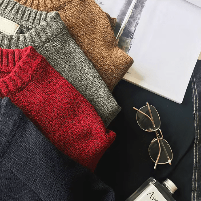Men's Crew Neck Elbow Patch Sweater – Sutton James Sutton James