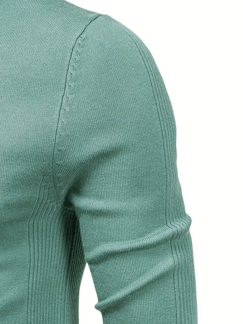 Men’s Turtleneck Sweater - Slim Fit - Soft Knit - Long Sleeve Smart Casual Wear Sutton James