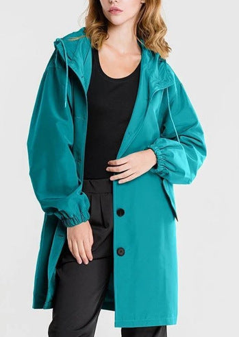Casual Waterproof Hooded Windbreaker Oversized Rain Jacket For Women | Perfect for Outdoor Activities Sutton James