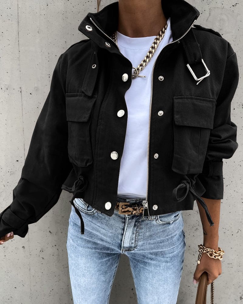 Women's Cropped Utility Jacket – Sutton James Sutton James