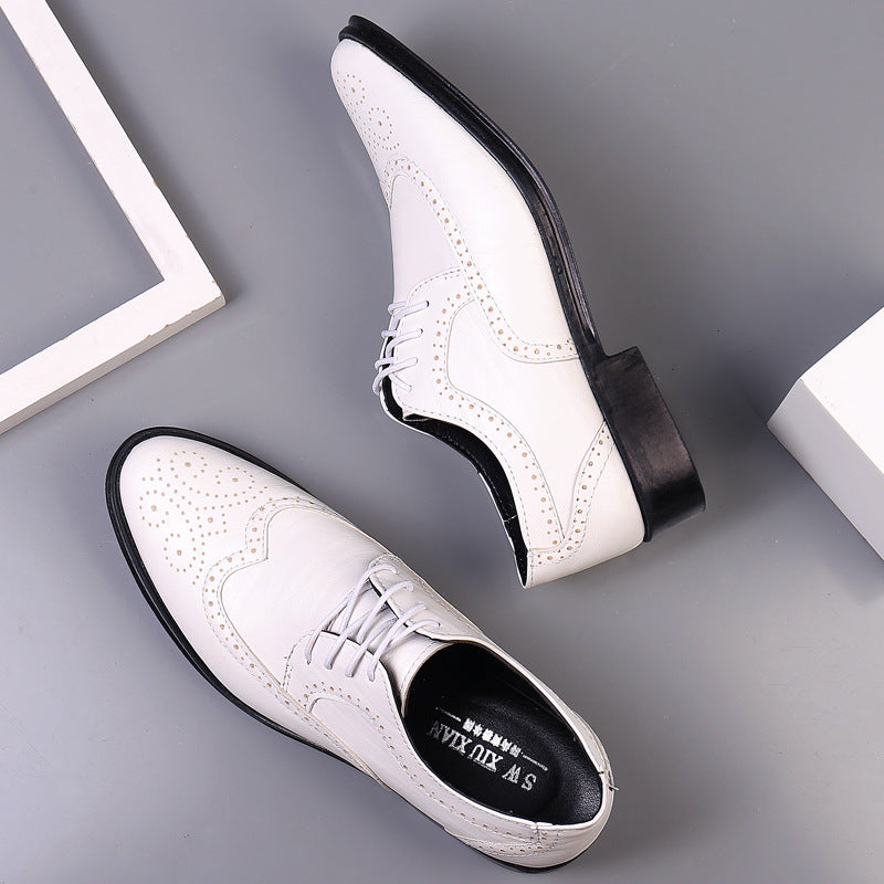 Men's Classic Oxford Dress Shoes with Brogue Detailing Sutton James