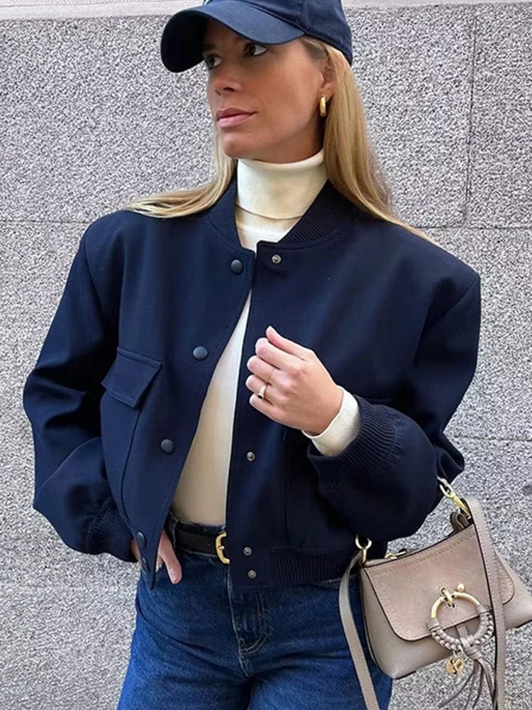 Women's Cropped Bomber Jacket – Sutton James Sutton James
