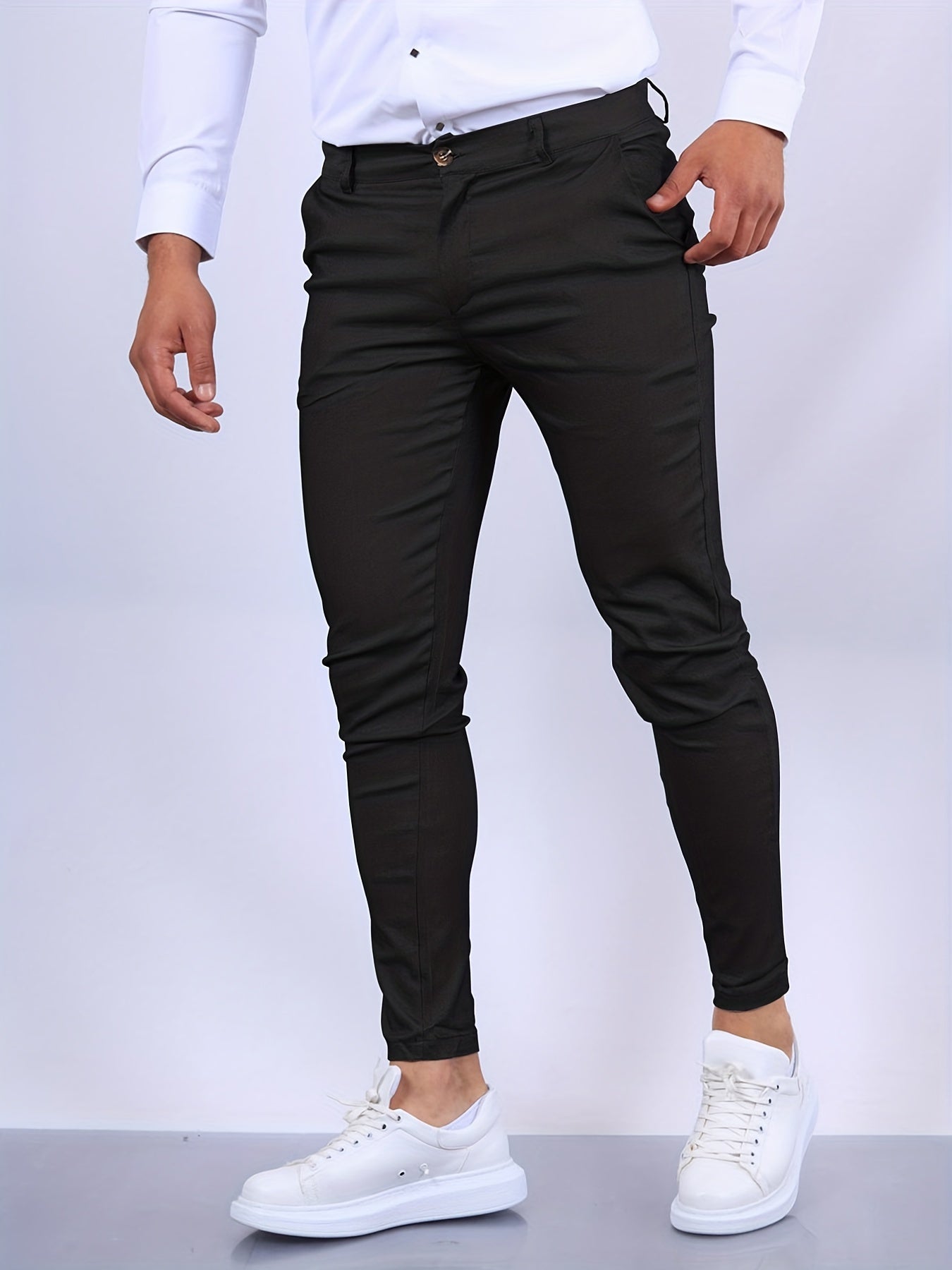 Men’s Skinny-Fit Chino Pants Sutton James