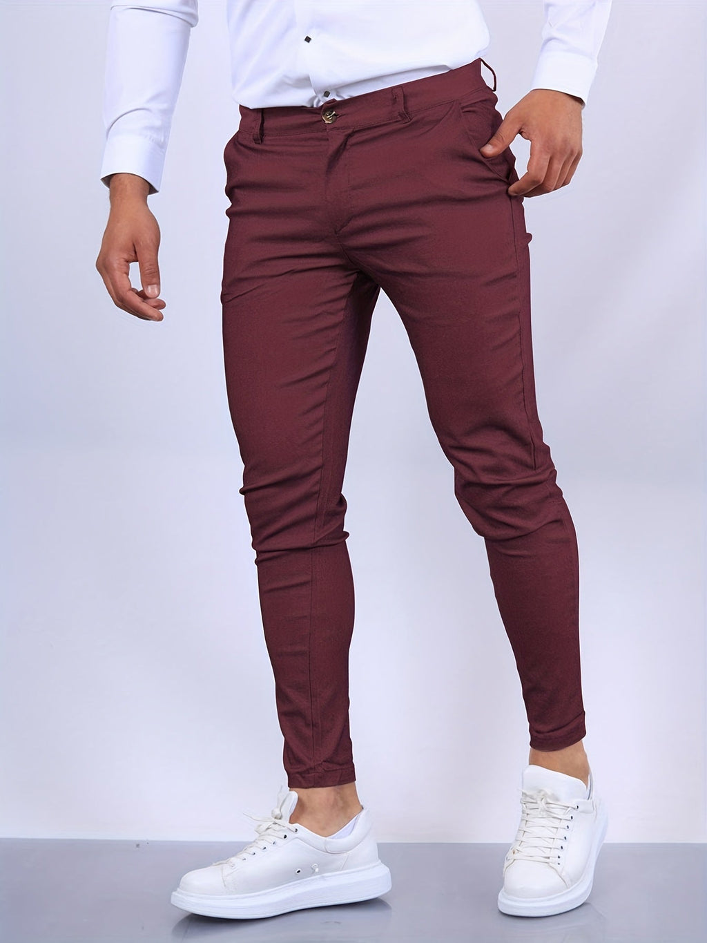 Men’s Skinny-Fit Chino Pants Sutton James