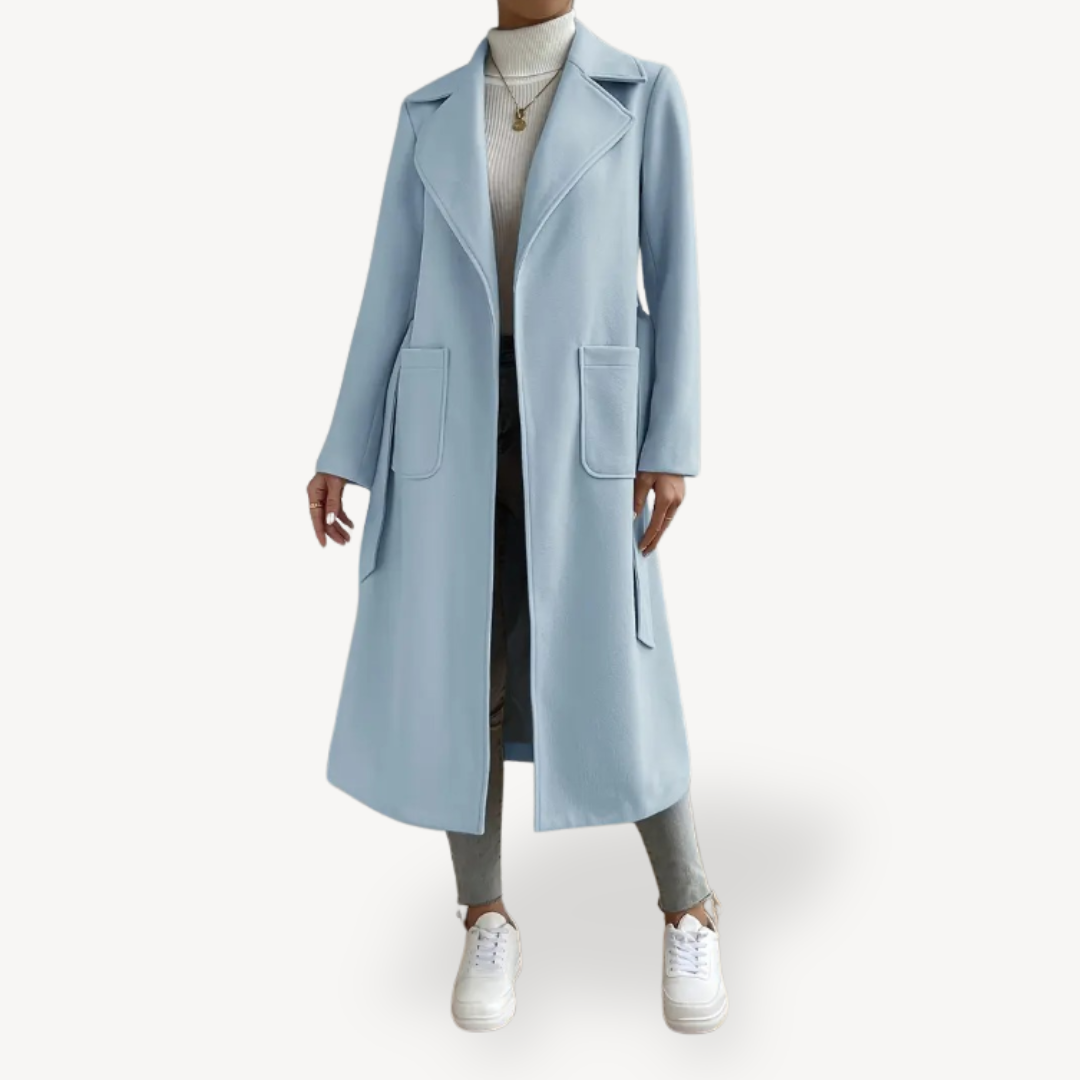 Women's Long Open Coat with Pockets Sutton James