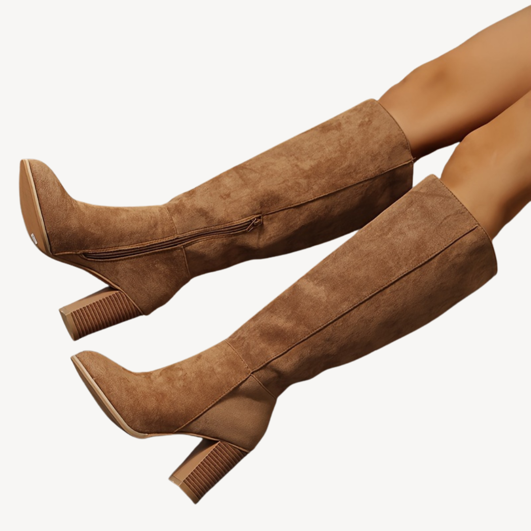 Orthopedic High Heeled Knee-High Boots Sutton James
