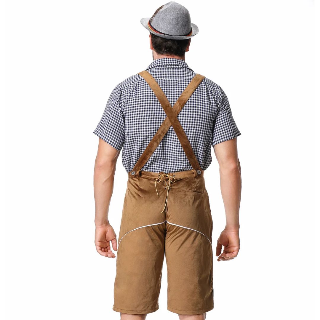 Men's Oktoberfest Leather Shorts - Oktoberfest Party Outfit Sutton James