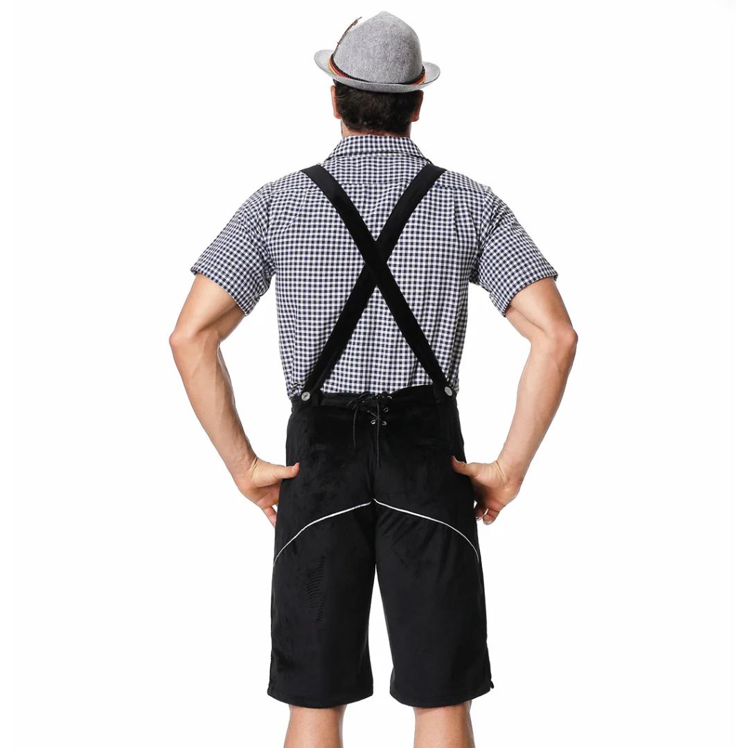 Men's Oktoberfest Leather Shorts - Oktoberfest Party Outfit Sutton James
