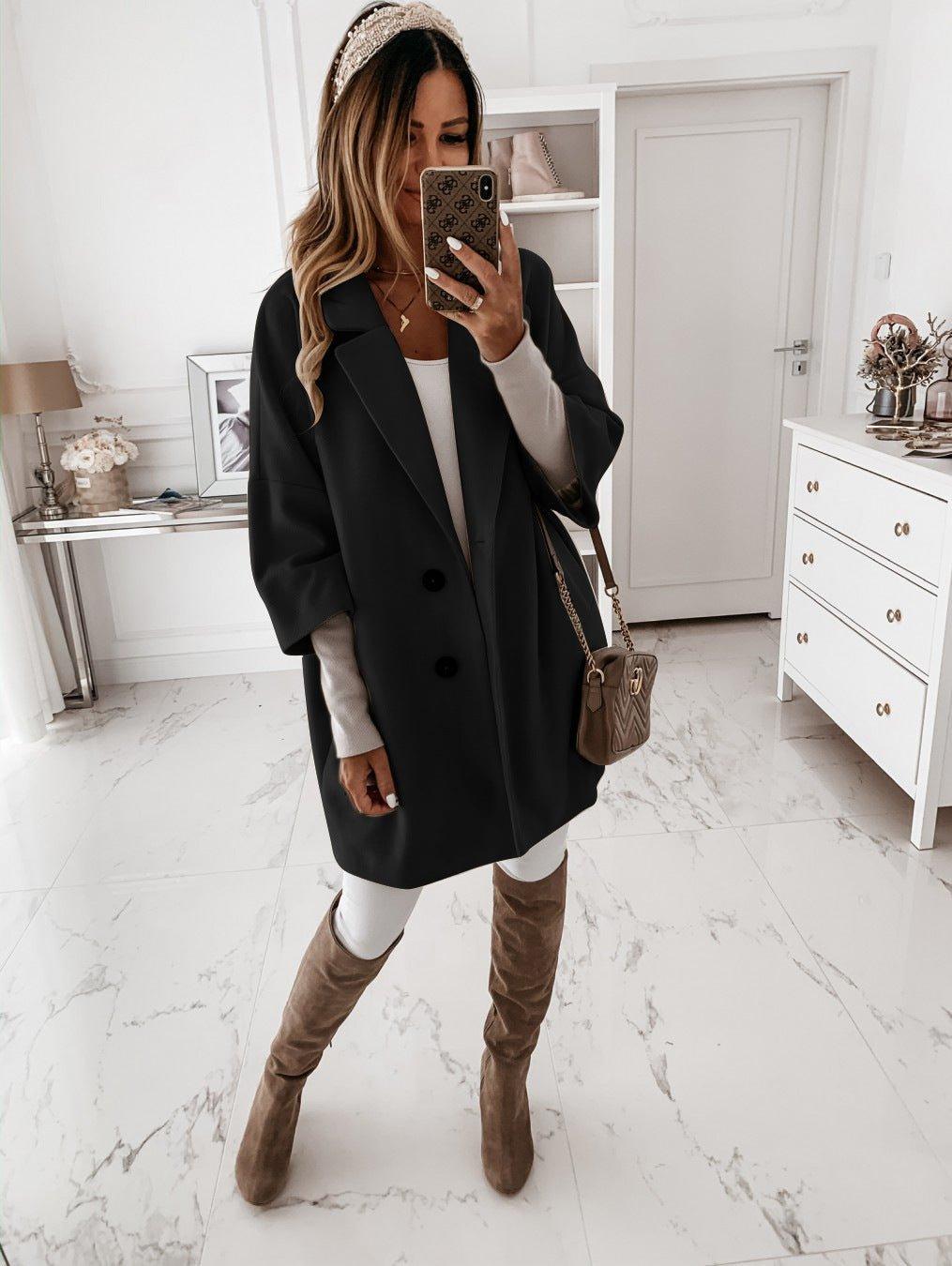 Women's Oversized Cocoon Coat – Sutton James Sutton James