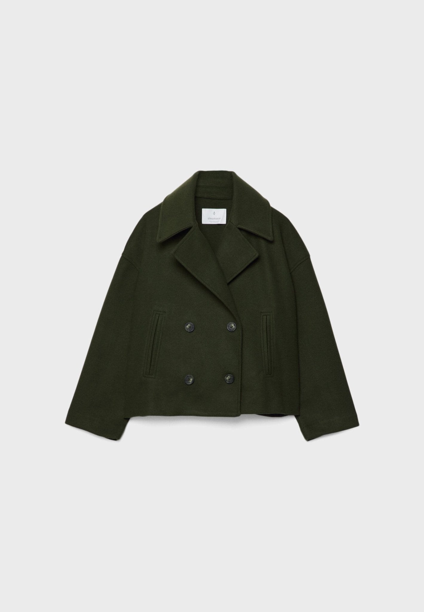 Women's Oversized Double-Breasted Short Jacket – Sutton James Sutton James