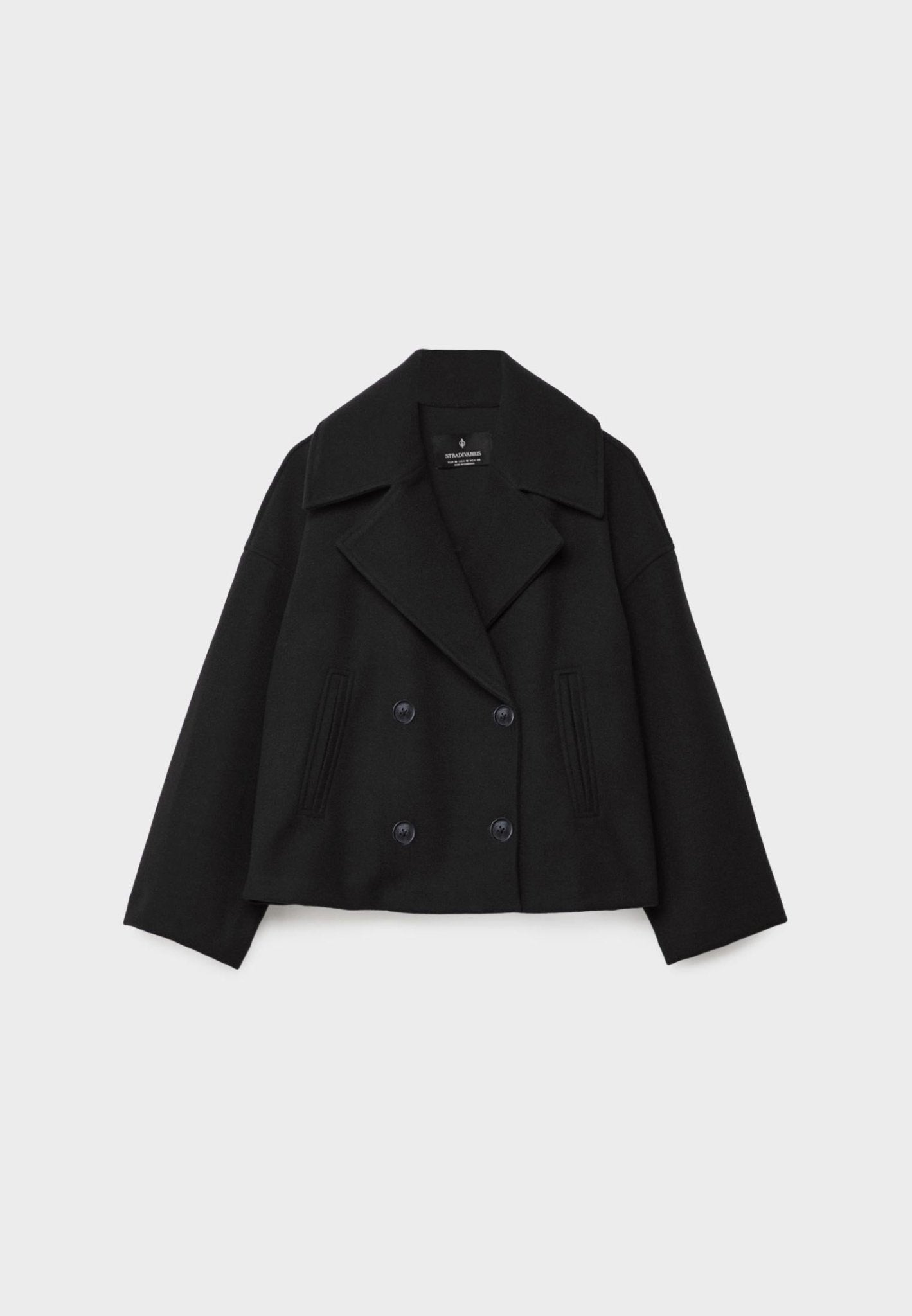 Women's Oversized Double-Breasted Short Jacket – Sutton James Sutton James