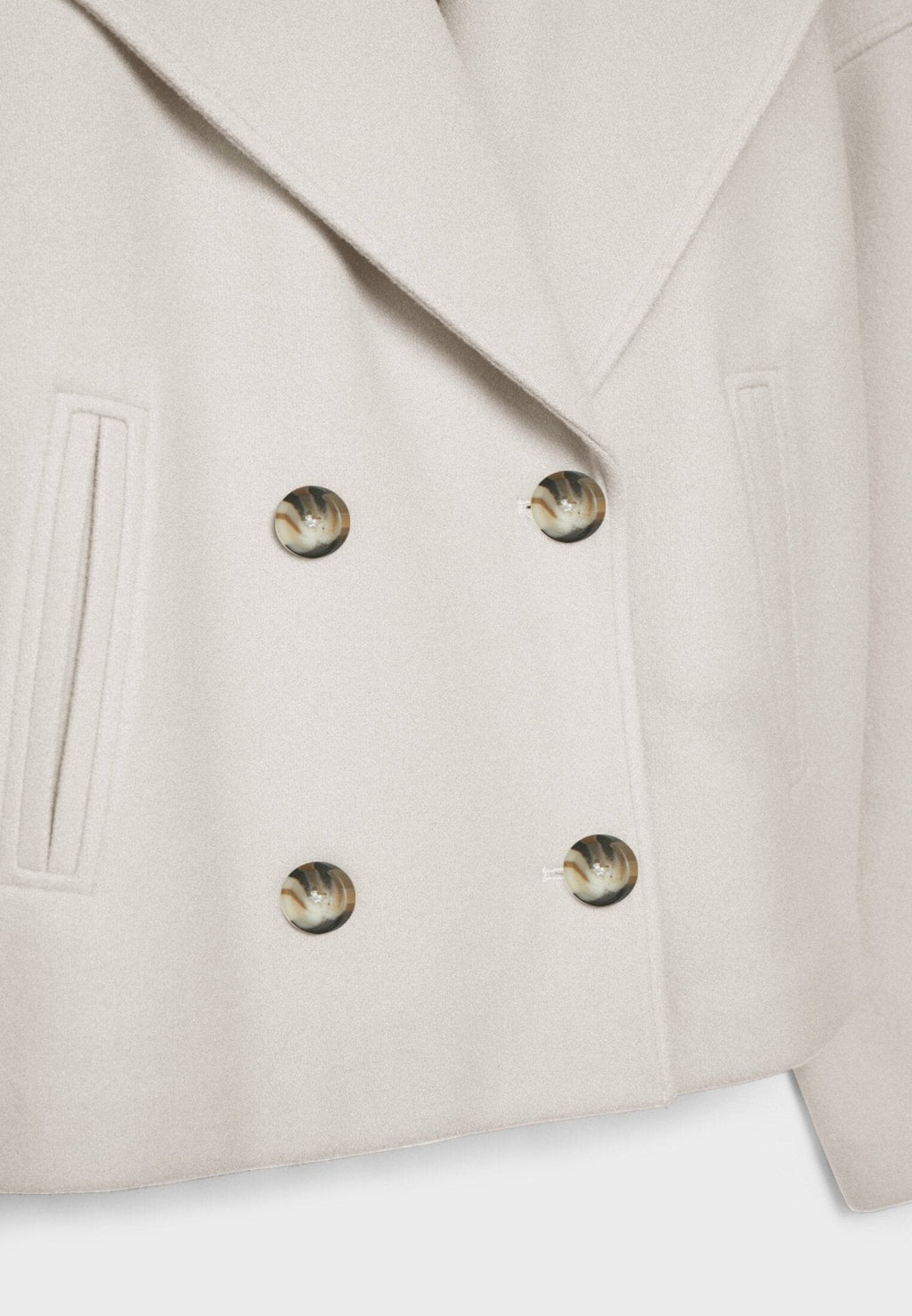 Women's Oversized Double-Breasted Short Jacket – Sutton James Sutton James