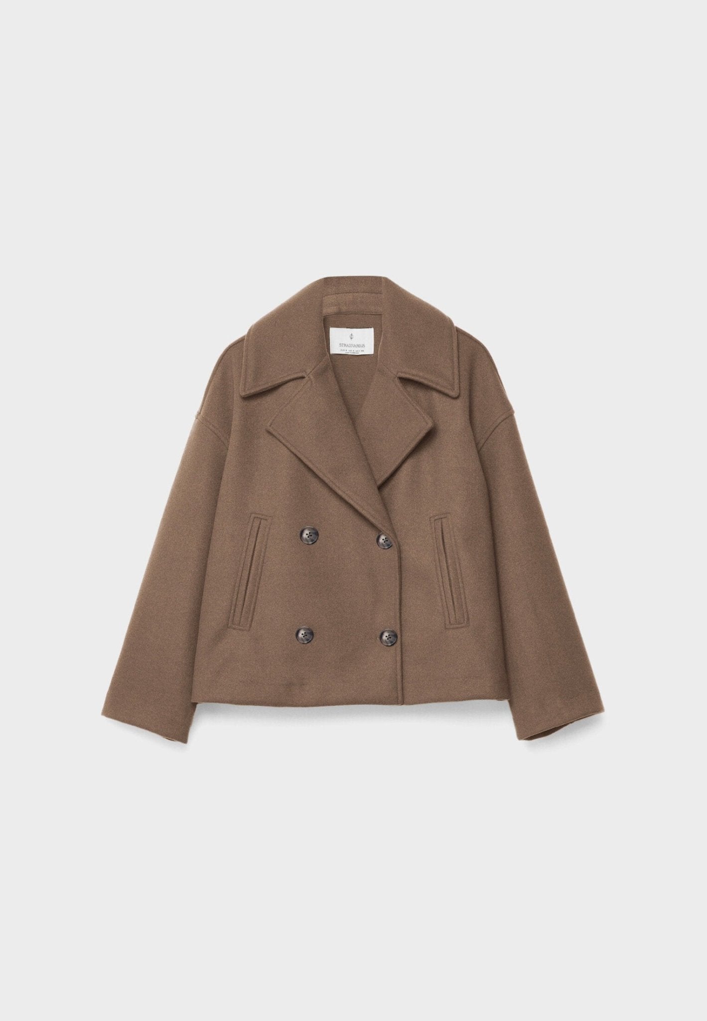 Women's Oversized Double-Breasted Short Jacket – Sutton James Sutton James
