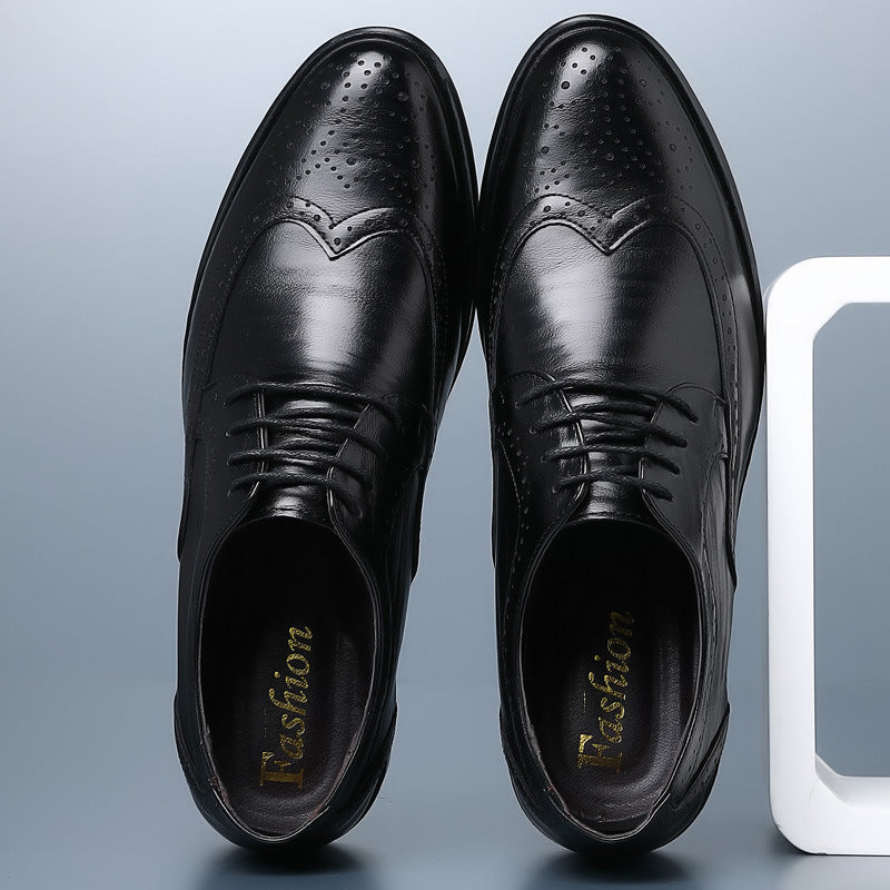 Men's Classic Oxford Dress Shoes with Brogue Detailing Sutton James
