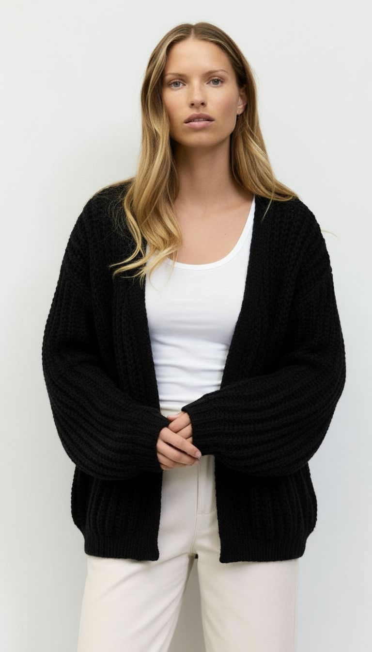 Women's Oversized Knit Cardigan – Sutton James