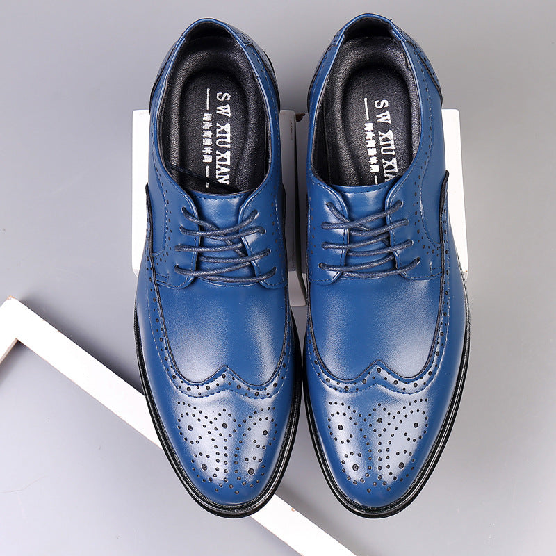 Men's Classic Oxford Dress Shoes with Brogue Detailing Sutton James